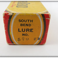 South Bend Red & White Metal Wobbler Empty Box