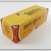 South Bend Red & White Metal Wobbler Empty Box