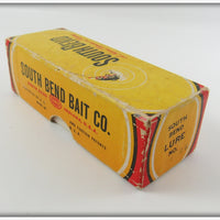 South Bend Red & White Metal Wobbler Empty Box