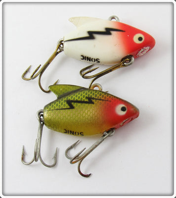Heddon Red Head White & Perch Sonic Pair
