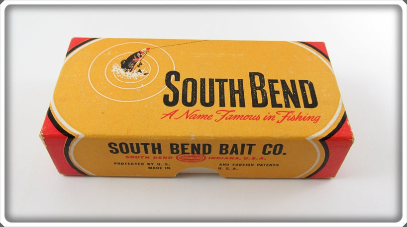 South Bend Red Arrowhead White Body Pike Oreno Empty Lure Box