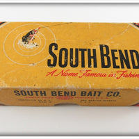 Vintage South Bend Silver Speckle Pike Oreno Empty Lure Box