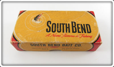 Vintage South Bend Silver Speckle Pike Oreno Empty Lure Box