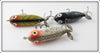 Heddon Perch, Black Shore, & Silver Flitter Tiny Torpedo Lot Of Three