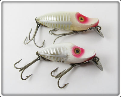Heddon White Shore Midget River Runt & River Runt Spook Sinker Pair
