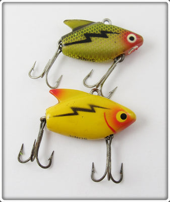 Heddon Yellow Black Lightning & Perch Sonic Pair