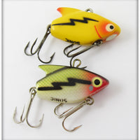 Heddon Yellow Black Lightning & Perch Sonic Pair