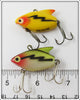 Heddon Yellow Black Lightning & Perch Sonic Pair
