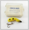 Vintage Reck's Tackle Co Yellow & Black Cinch Lure In Box