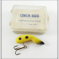Vintage Reck's Tackle Co Yellow & Black Cinch Lure In Box