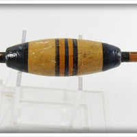 Blue, Black & White Bobber Float