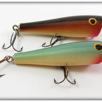 Vintage Hollenbach Black Back & Blue Back Plunker Lure Pair