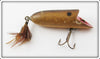 Vintage Tulsa Tackle Brown Scale Bee Popper Lure