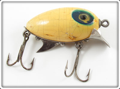 Vintage Clark's White Blue Eye Little Eddie Lure