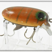 Vintage Clark's Brown Gold Ribs Dent Eye Water Scout Lure