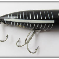 Vintage Heddon Black Shore Chugger Spook Lure 9540 XBW