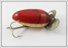 Vintage Millsite Red Black Stripes Paddle Plug Lure 