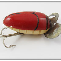 Vintage Millsite Red Black Stripes Paddle Plug Lure 