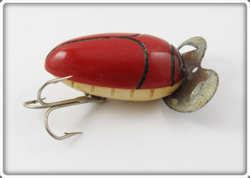 Vintage Millsite Red Black Stripes Paddle Plug Lure For Sale