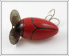 Millsite Red Black Stripes Paddle Plug