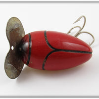 Millsite Red Black Stripes Paddle Plug