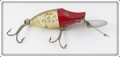Vintage Heddon Red Head Flitter Tiny Go Deeper Runt Lure