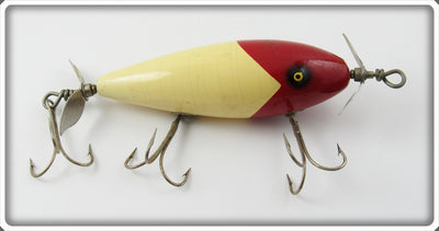Vintage South Bend White Red Arrowhead Surf Oreno Lure