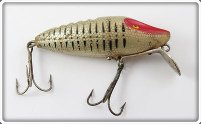 Vintage Paul Bunyan Silver Scale Black Ribs Weaver Lure 