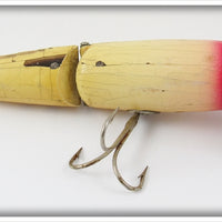 Vintage Weller Red & White Flex Tail Minnow Lure