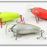 Crawdad & Black Scale Crankbait Lot Of Three