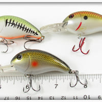 Bass, Black Scale & Gold Scale Crankbait Lot Of Three