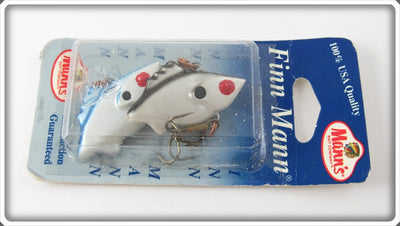 Vintage Mann's Bait Co Blue & Black Hackleback Finn Mann Lure