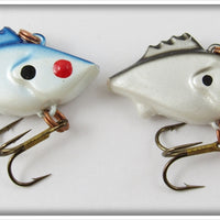 Vintage Mann's Bait Co Blue & Black Hackleback Finn Mann Lure