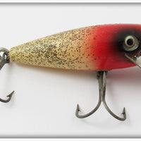 Vintage Shakespeare White & Red With Speckles Pup Lure 