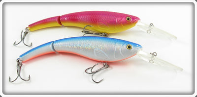 Pink & Blue Jointed Reef Runner Lure Pair 