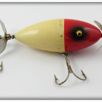 South Bend Red Head White Midget Surf Oreno