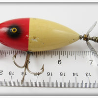 South Bend Red Head White Midget Surf Oreno