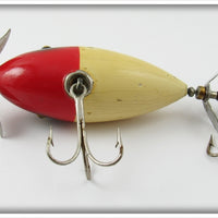 South Bend Red Head White Midget Surf Oreno