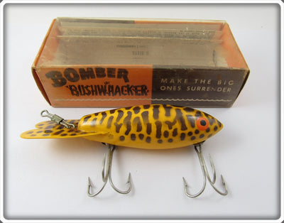 Vintage Bomber Bait Co Yellow Coachdog 659 Lure In 6404 Box