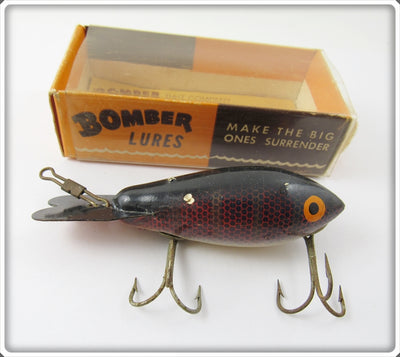 Vintage Bomber Bait Co Red Side Scale 413 Lure In 271 Box