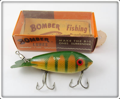Vintage Bomber Bait Co Yellow Perch 407 Lure In 220 Box