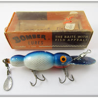 Vintage Bomber Bait Co Blue Mullet Water Dog Lure In 415 Box