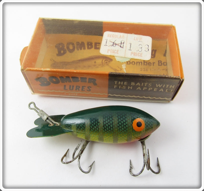 Vintage Bomber Bait Co Green Perch 305 Lure In Unmarked Box