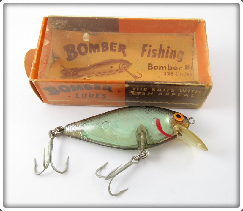 Vintage Bomber Bait Co Grey Shad Speed Shad Lure In 304 Box For Sale