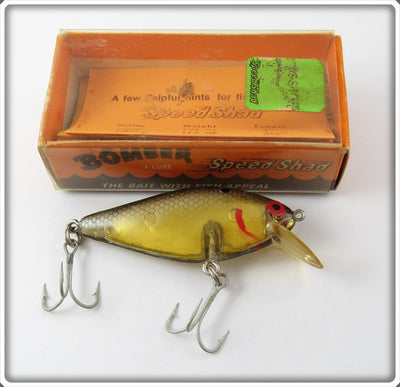 Vintage Bomber Bait Co Grey Shad Speed Shad Lure In Unmarked Box