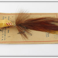 Vintage Peck's Martin Popping Minnow Lure On Card