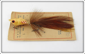 Vintage Peck's Martin Popping Minnow Lure On Card