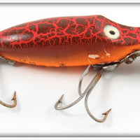 Vintage Heddon Crackleback Orange River Runt Lure