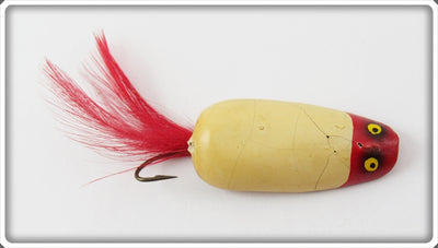 Vintage Paul Bunyan Red Head White Dinky Lure