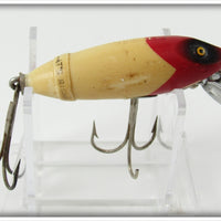 Vintage South Bend Red Arrowhead White Fish Obite Lure